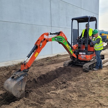 Opleiding minigraafmachine Huurland