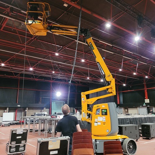 Nacelle télescopique 12m électrique