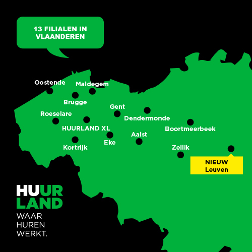 BREAKING NEWS: Huurland opent 13de filiaal in Leuven