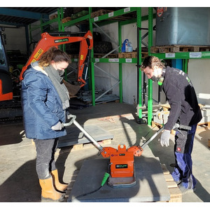 Lève-dalles par aspiration jusque 135 kg