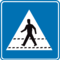 Verkeersbord F49 voetgangers oversteken