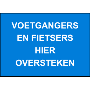 Verkeersbord fietsers+voetg. oversteken