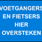 Verkeersbord fietsers+voetg. oversteken