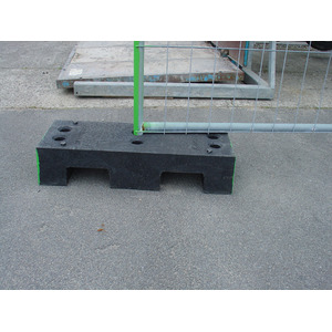 Pied en caoutchouc pour barrière