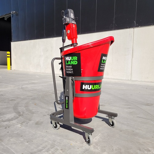 Foto mengstation op zwenkwielen 02