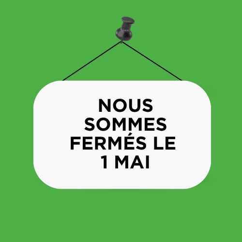 Fermé le 1 mai