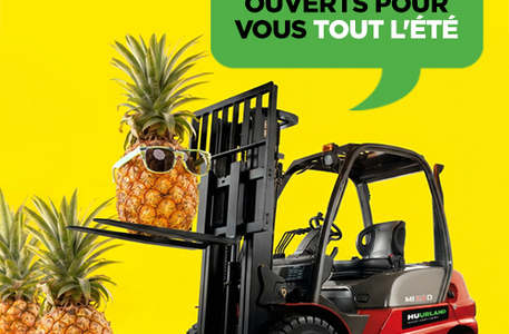 Nous restons ouverts pendant l'été!