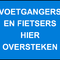 Verkeersbord fietsers+voetg. oversteken