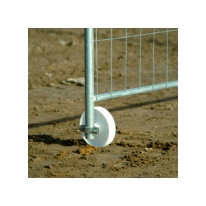 Wiel (poort) voor bouwhek
