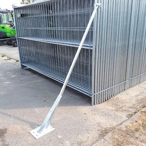 Steunpaal voor bouwhek
