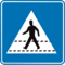Verkeersbord F49 voetgangers oversteken