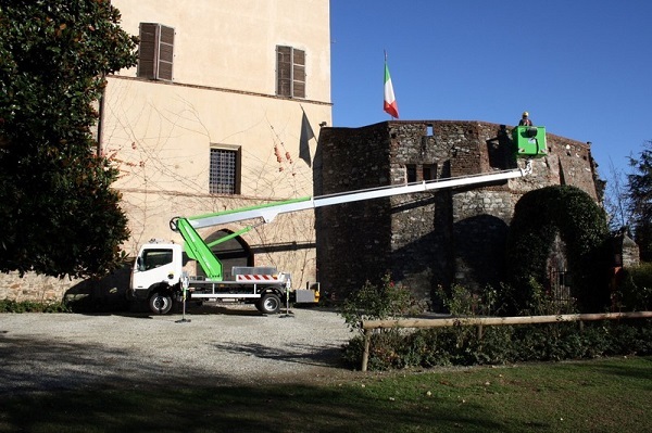 Nacelle élévatrice sur camion