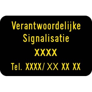 Verkeersbord verantw. signalisatie