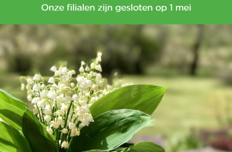 Gesloten op 1 mei